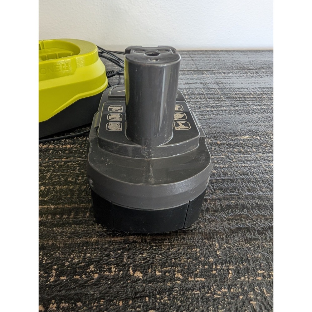 RYOBI ONE+ 18V Lithium 4Ah Battery (PBP005) & Charger PCG002 - Picture 6 of 7